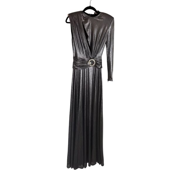 Bronx and Banco Starlight silver gown XS - Picture 4 of 7